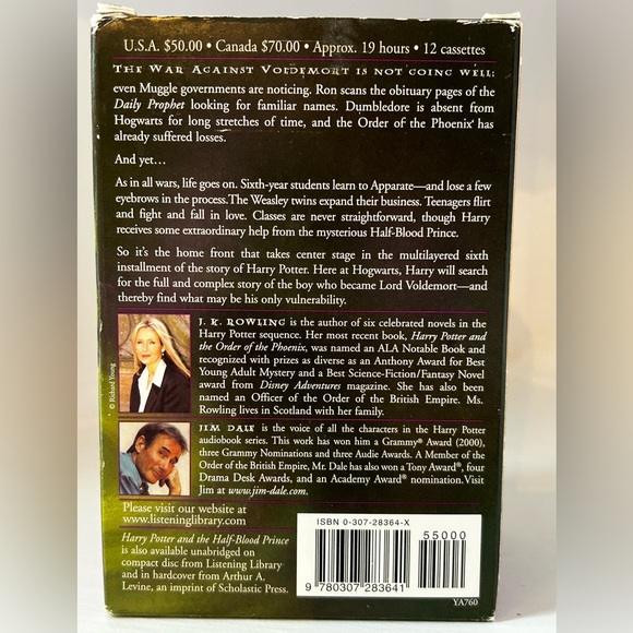 Lot of HARRY POTTER audiobooks cassette tapes and cd books 1,2,3,4,6,7 Hogwarts - Picture 12 of 16